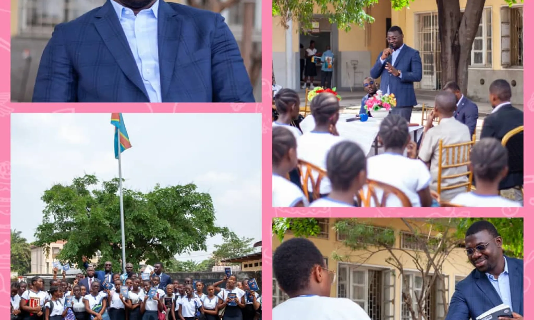 Face &agrave; une salle attentive et r&eacute;ceptive, Rich KITONDUA KIMBANGU n&rsquo;a pas cach&eacute; son &eacute;motion. Il s&rsquo;est dit profond&eacute;ment impressionn&eacute; par le niveau d&rsquo;instruction, la curiosit&eacute; et la maturit&eacute; des &eacute;l&egrave;ves.