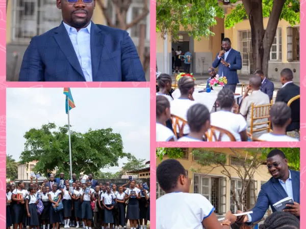 Face à une salle attentive et réceptive, Rich KITONDUA KIMBANGU n’a pas caché son émotion. Il s’est dit profondément impressionné par le niveau d’instruction, la curiosité et la maturité des élèves.